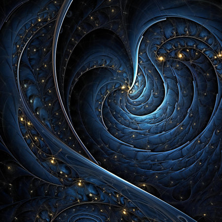 Abstract fractal. Fractal art background for creative design. Decoration for wallpaper, desktop, poster, cover booklet. Print for clothes, t-shirt. Creative illustration for designの素材