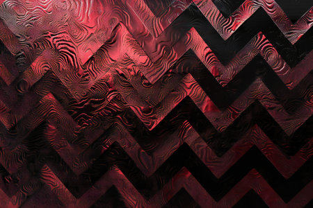 abstract background of red and black geometric patternの素材
