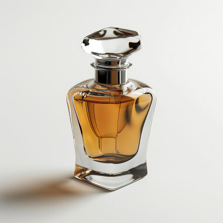 Perfume bottle isolated on white background.の素材