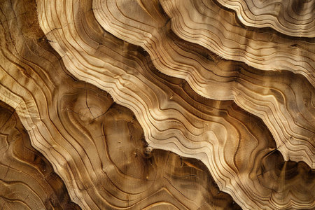 Wooden texture with natural patterns as a background. Close up.の素材