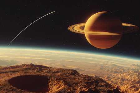 Planets and galaxy, science fiction wallpaper. Beauty of deep space.の素材