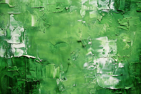 abstract background: green paint on the wall of the old houseの素材