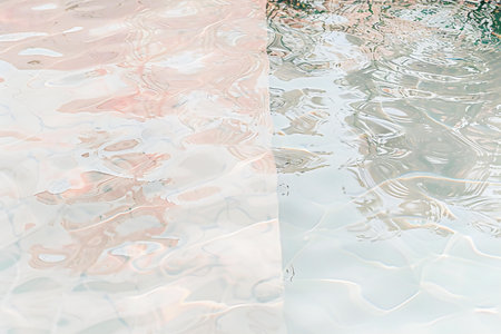 abstract background of water in swimming pool - vintage effect style picturesの素材