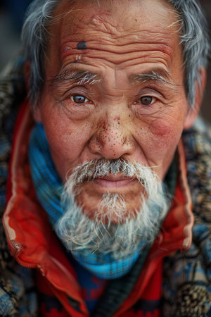 Portrait of an old manの素材