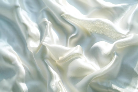 white satin texture background for wedding ceremony or luxury event design.の素材