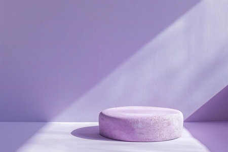 Abstract minimal scene with geometrical forms. Pink and purple background. 3d renderの素材