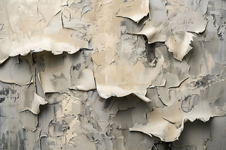 Old cracked paint on the wall. Abstract background for design and ideas.の素材