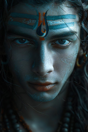 Lord shiva in the form of a beautiful wallpaper, high quality, high resolutionの素材