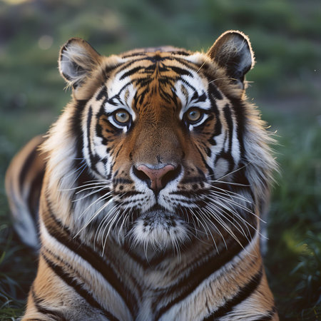 Digital image of siberian tiger , close-up portrait , high quality, high resolutionの素材