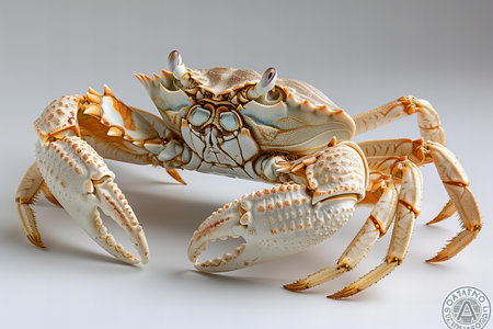 Crab isolated on white background. Clipping path included in file.