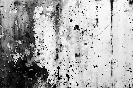 Grunge black and white wall texture. Abstract background for design.の写真素材