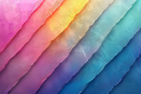 Colorful paper texture as background, closeup. Rainbow colors.