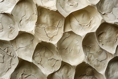 Close-up of a wall made of natural stone, Thailand.の写真素材