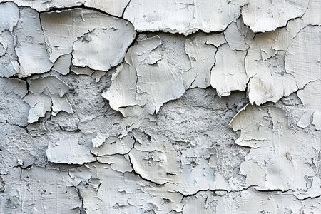 Texture of old rustic wall covered with gray and white stucco