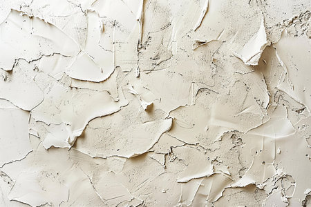 White wall with peeling plaster. Abstract background and texture for design.の写真素材