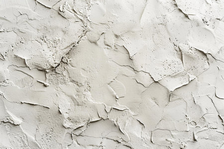 Texture of old rustic wall covered with gray stucco plasterの写真素材