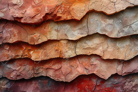 Abstract background of multicolored stone wall. Close-up.の写真素材