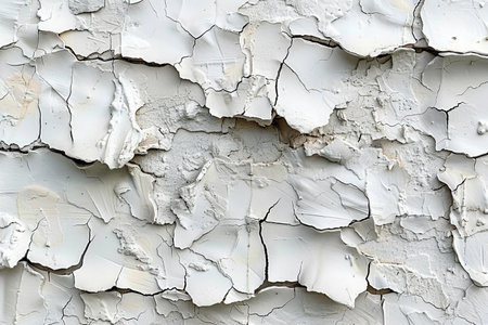 Peeling paint on white wall. Abstract background and texture for design.の写真素材