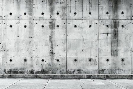 Concrete wall and flooruse as background or texture.の写真素材