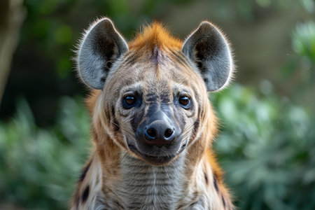 Spotted hyena (Crocuta crocuta) portraitの写真素材