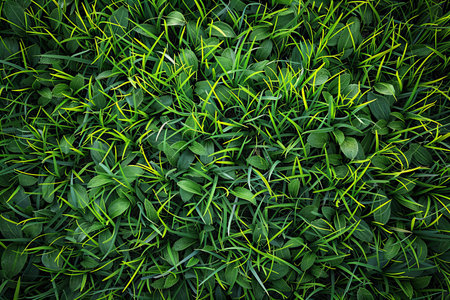 Green grass texture background. Top view of green grass texture background.の写真素材