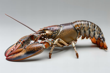Lobster isolated on a white background. 3d render.の写真素材