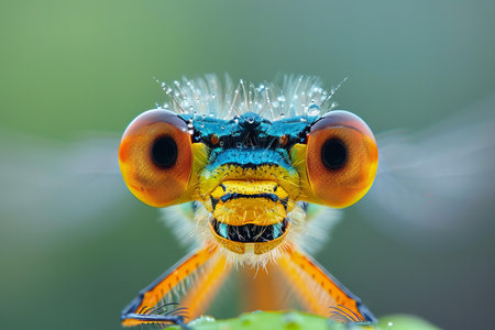 Macro image of a dragonfly (hemidoptera)