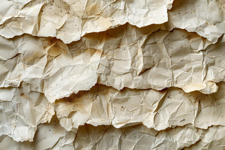 crumpled paper as a background, close-up, textureの写真素材