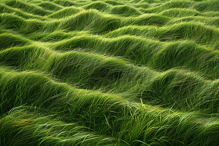 Green grass background. Close up of green grass texture. Nature backgroundの写真素材