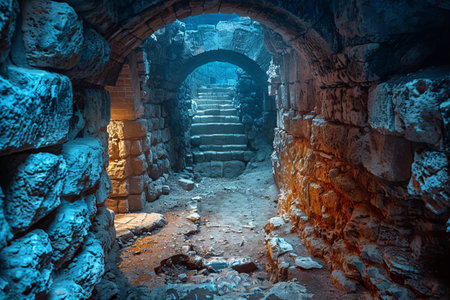 Mysterious ruins of the ancient city of Chersonesosの写真素材
