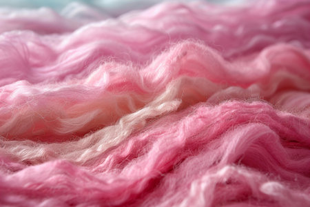 Pink and blue wool as background, closeup. Textile texture