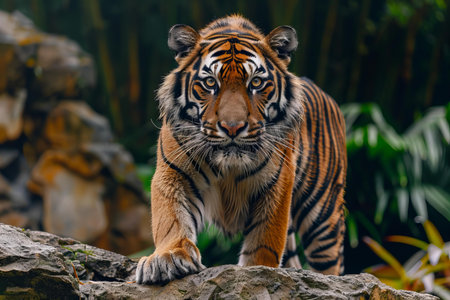 Sumatran Tiger (Panthera tigris sumatrae)の写真素材