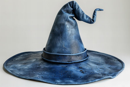 Witch's hat on a white background. Halloween. Studio shot.の写真素材