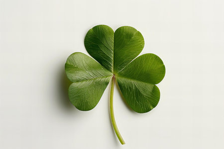 Four leaf clover on white background. St. Patrick's Day