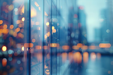abstract city background with bokeh defocused lights and shadow