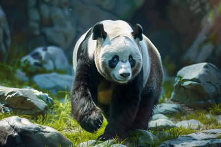 Giant panda (Ailuropoda melanoleuca)の写真素材