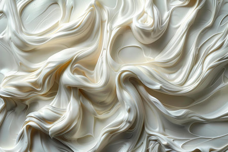 abstract background of white silk or liquid wave or wavy folds of grunge silk textureの写真素材