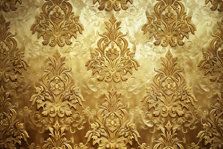 golden background with floral pattern, golden background with gold floral pattern
