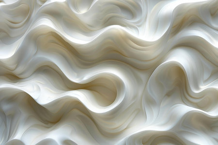 abstract white background with smooth lines and waves, computer generated images