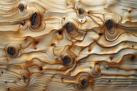 Wooden texture with natural patterns as a background, top view.の写真素材