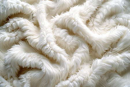 Texture, background, pattern. This is a photograph of a White Fur background