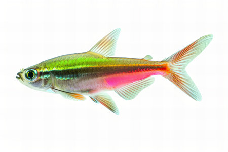 Colorful fish on a white background. Isolation on white.の写真素材