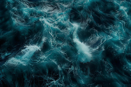 Abstract background of stormy sea. 3d rendering, 3d illustration.