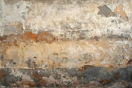Old grunge wall with peeling paint. Abstract background for design.