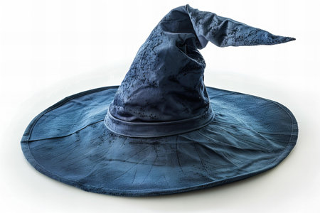 Witch's hat on a white background. 3d rendering.の写真素材
