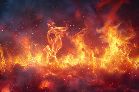 abstract fire flame texture background. Fire flames background. 3d rendering