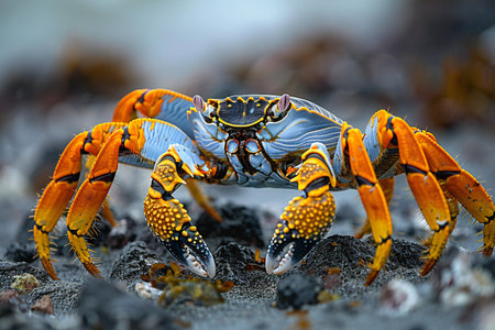 Sally Lightfoot crab, Galapagos Islands, Ecuador.の写真素材