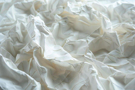 White crumpled paper as background, Crumpled paper background