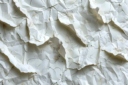White crumpled paper texture background. Crumpled paper background