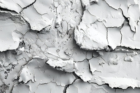 White peeling paint on the wall. Abstract background for design.
